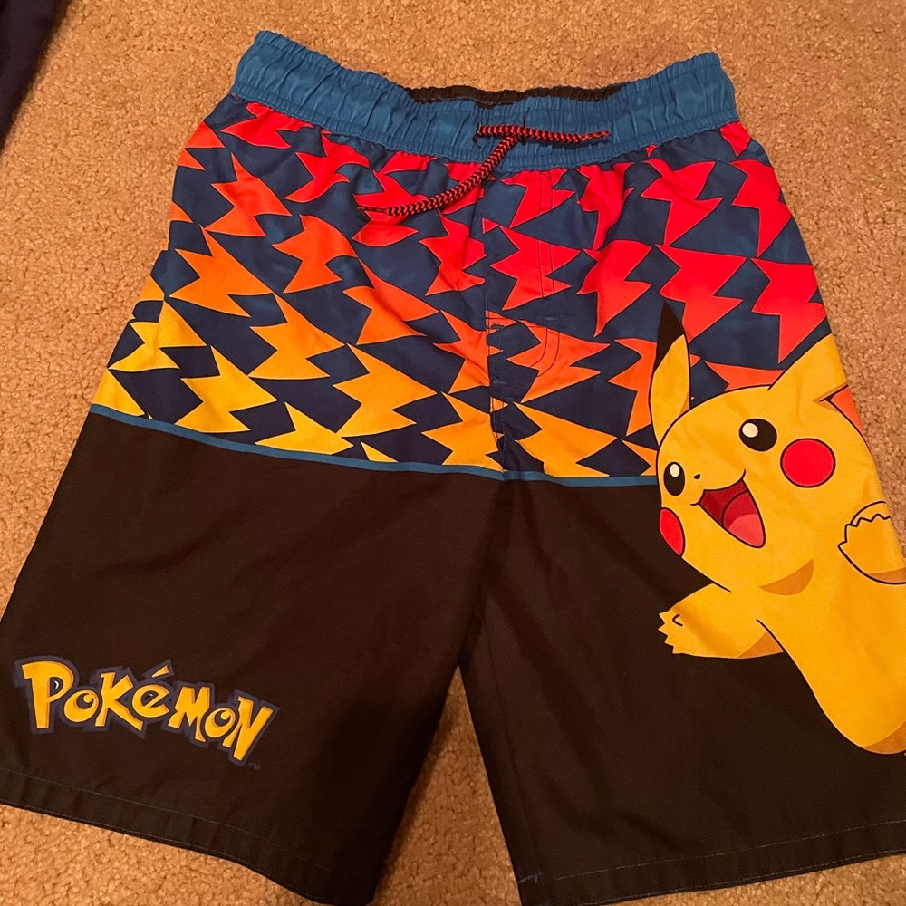 Pokemon Pikachu Swim Trunks - Boys Medium